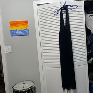 Sexy long bodysuit sheer dress